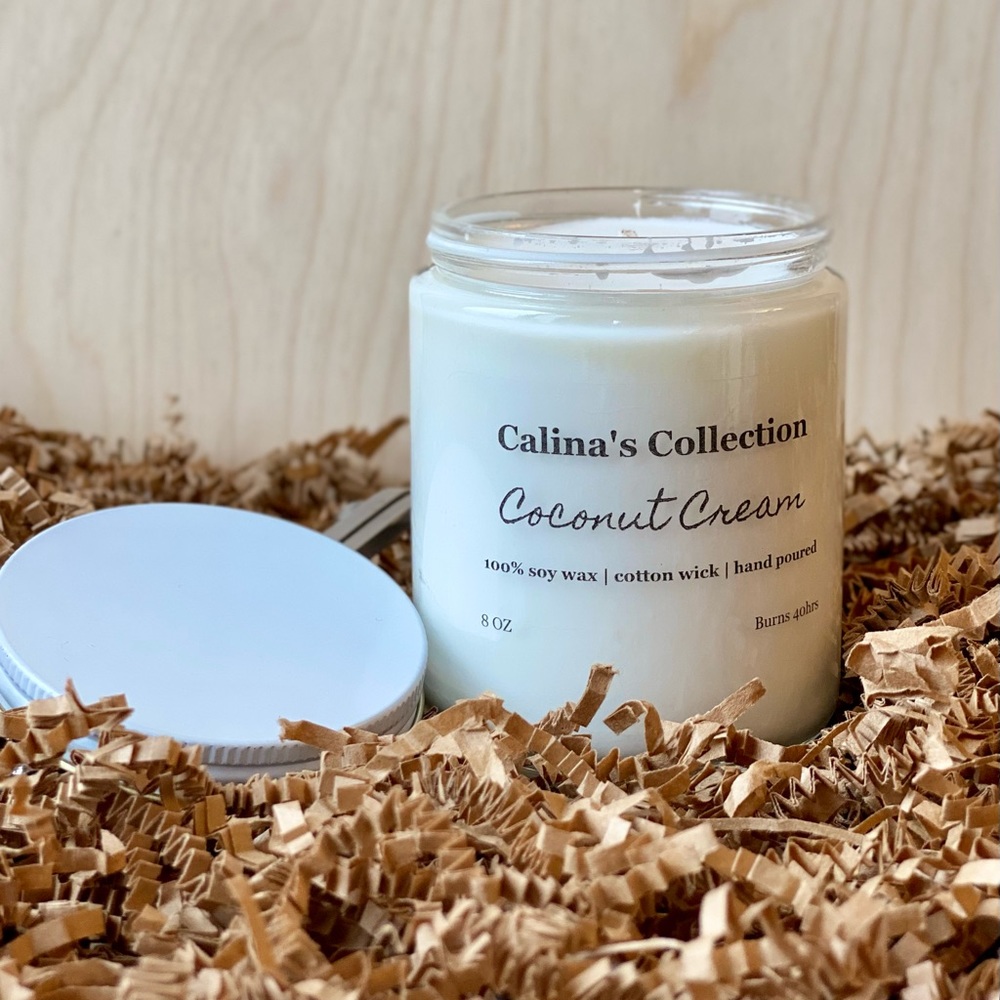 Coconut Cream Scented Candles | Fresh Fruity